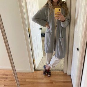 Ryan Roche 100% Cashmere Open Cardigan